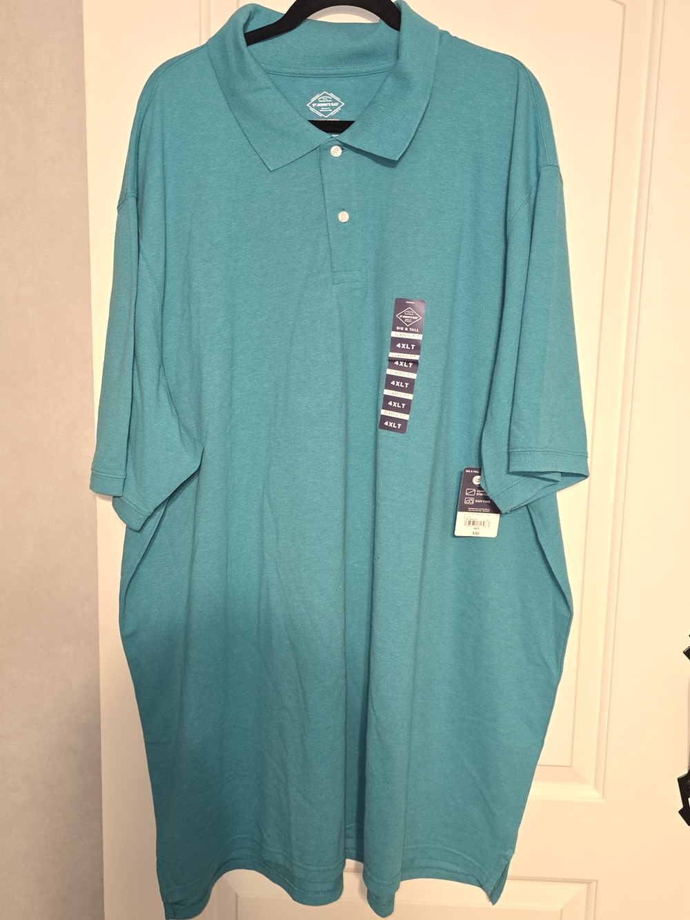 St. John's Bay Teal Short Sleeve Polo NWT